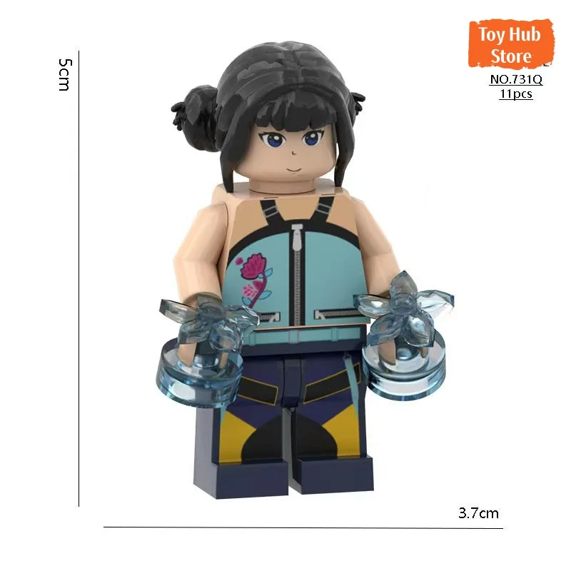 Saja Boys ladrillos MOC KPop Demon Hunters serie figuras modelo ensamblado bloques de construcción muñeca de plástico para juguetes para niños