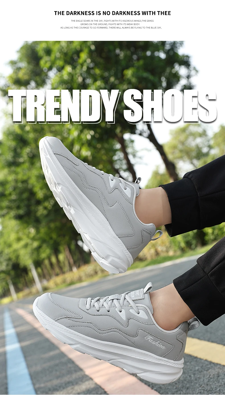 Sneakers Herrenschuhe Weiche Mokassin-Schuhe Bequeme Freizeitschuhe für Herren Einfarbig Schwarz Grau Herren-Gehschuhe Übergrößen 39-46 – Detail 18