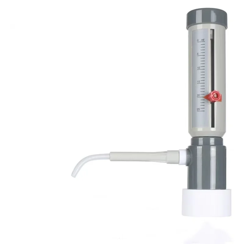 Lab Bottle Top Dispenser Economic Semi-automatic Liquid Dispenser Sleeve Type 0-25 ml Adjustable Liquid Adder Without Bottle