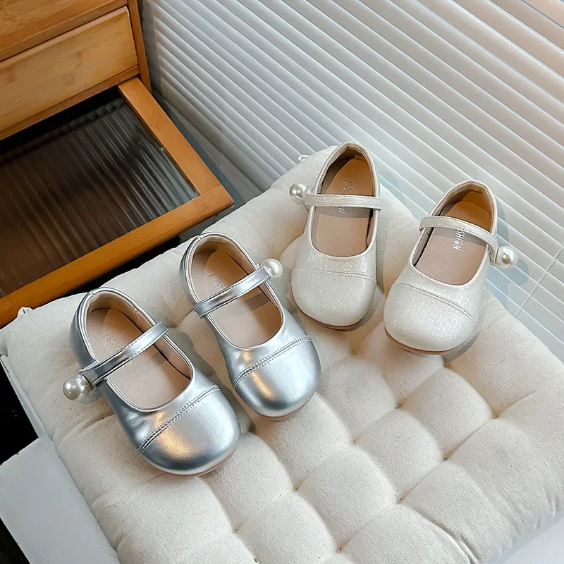 Kids Girls Princess Pretty Shoes Students Outdoor Performance Dance Children Shoes Size 21-36 Wedding Ceremony Party Shoes