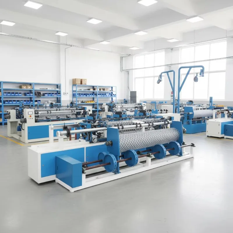 Customized New Type High Quality PLC Controlled Chain Mesh Fencing Making Machine With Bearing & Gear