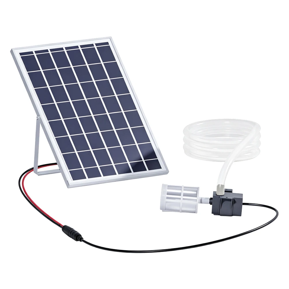 10W 9V Solar Panel Kit With 12V Submersible Water Pump 240L/H Flow For Garden Fountain Pond Aquarium Outdoor Irrigation System