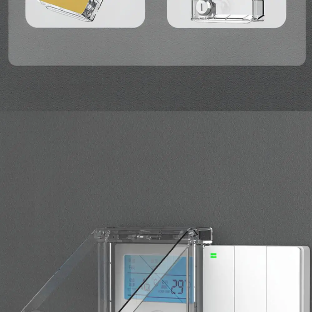 Transparent Waterproof Box For For FDUN 86 Type Switch Cover Lockable Protector Electrical Safety Outlet Shield Anti Dust