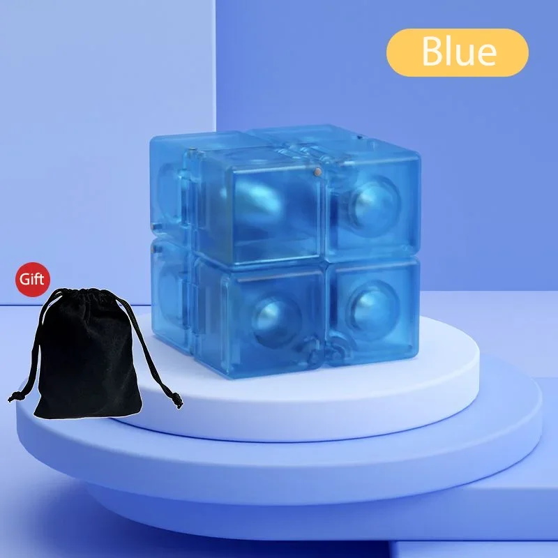 

SENGSO Infinity Cube Fidget Cube, новая версия, игрушки для пальцев для снятия стресса и тревоги/ADHD, сверхпрочные сенсорные подарки