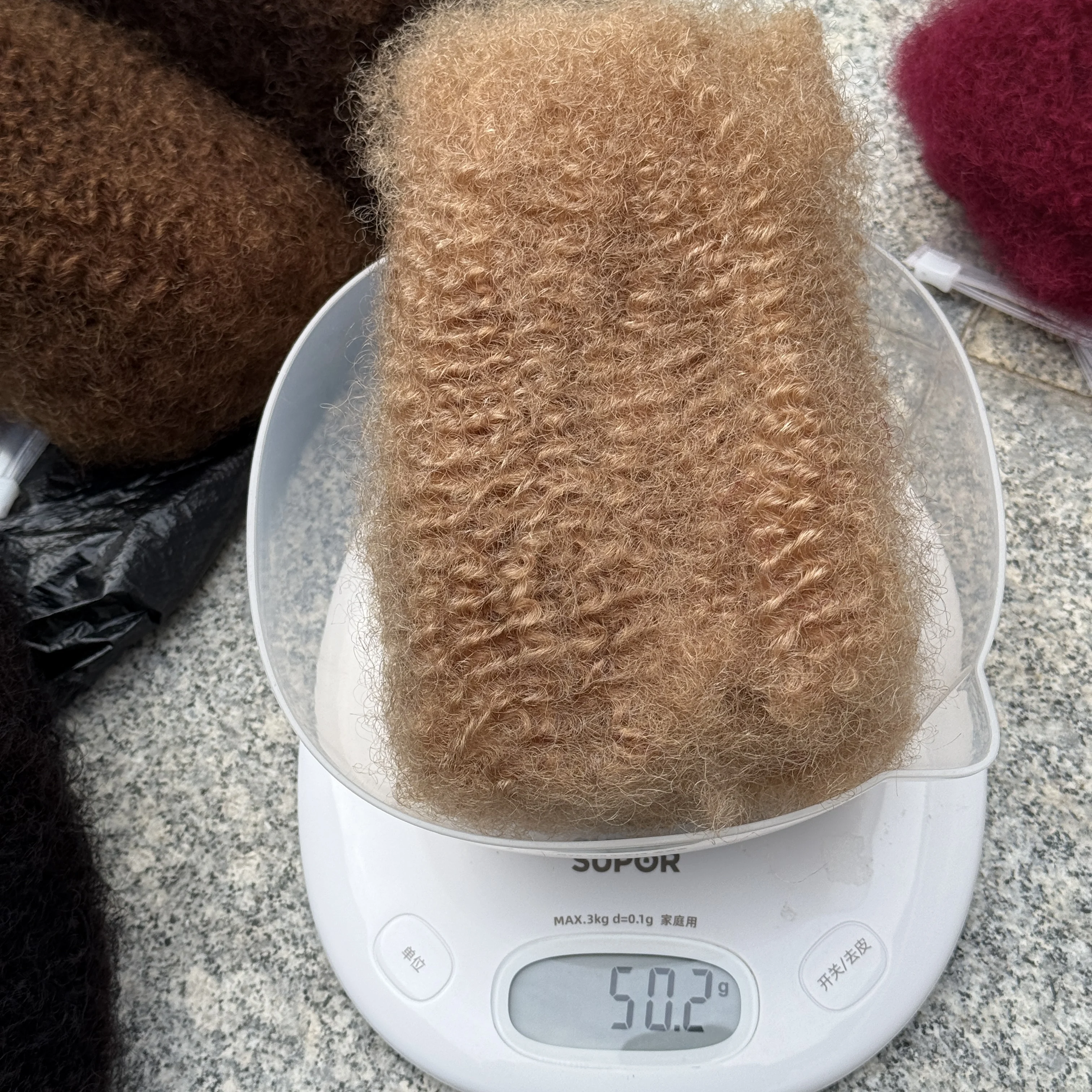 الأفرو غريب السائبة 4C 27 #   وصلة شعر بشري 50 جرام/حزمة شعر تجديل ريمي لشعر تجديل الشعر المجدل