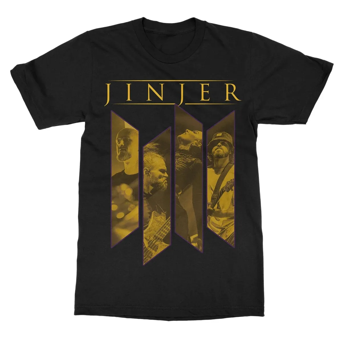 Jinjer Progressive Metal Green Serpent Themed Graphic Print T Shirt Classic Band Merch Unisex T Shirt