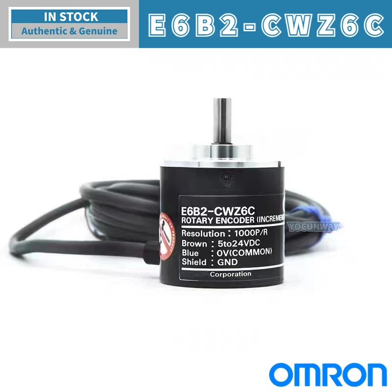 New Authentic OMRON Rotary Encoder E6B2-CWZ6C 100 200 360 500 600 800 1000 2000PR 5to24VDC E6B2 CWZ6C