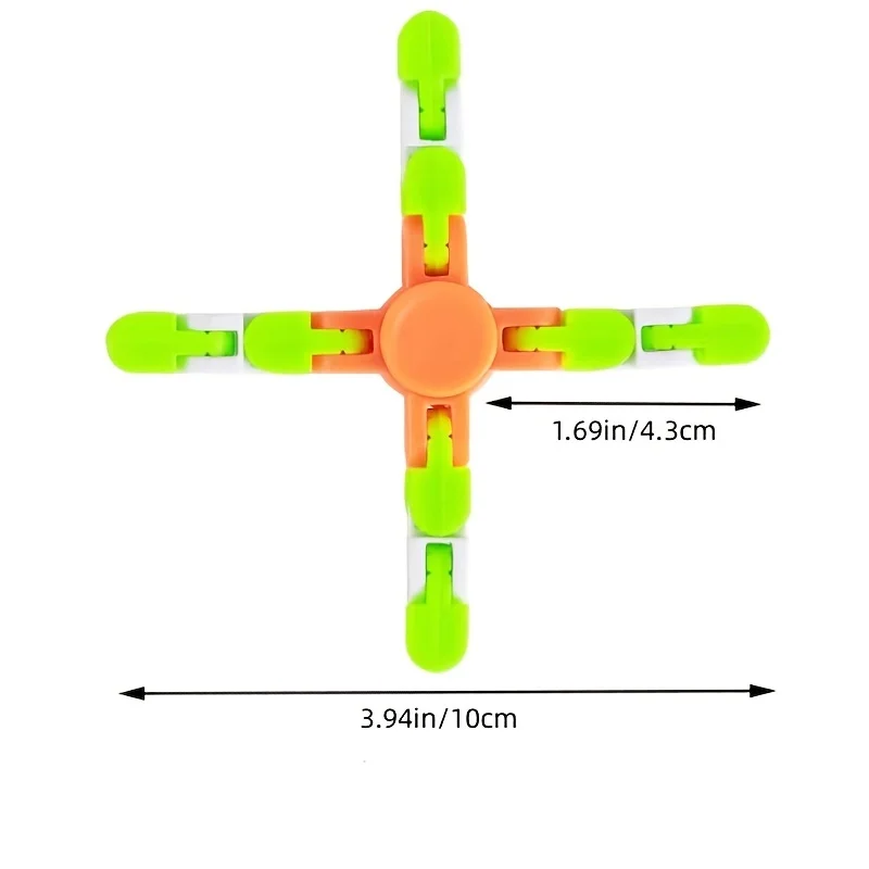 3 pièces de fidget spinner transformable, gyro, jouets anti-stress, cadeaux pour adultes et enfants, faveurs de fête d'anniversaire, remplissages de piñata, récompenses scolaires
