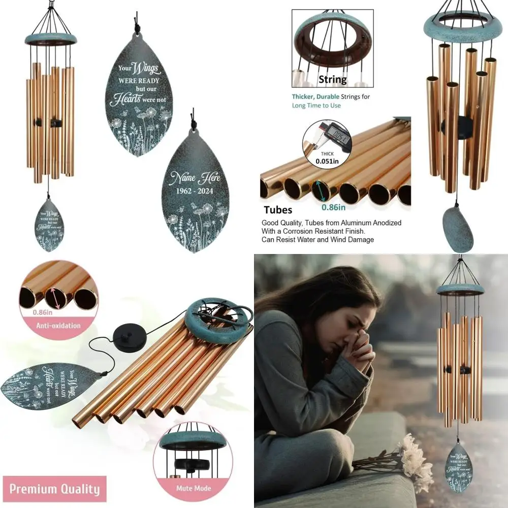 

элегантные наружные памятные колокольчики: глубокие тона для честь любимых людей