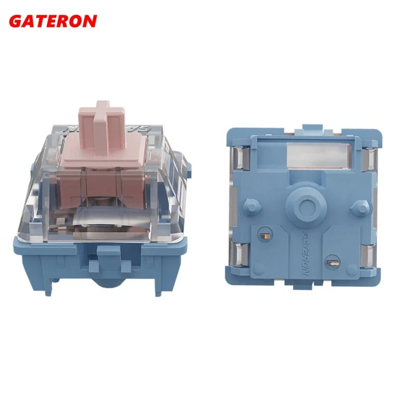 Gateron Melodic Switches Clicky Tactile 60g MX Switch Mechanical Keyboard Factory Lubed PC PA66 POM Long Spring Dual Rail Click
