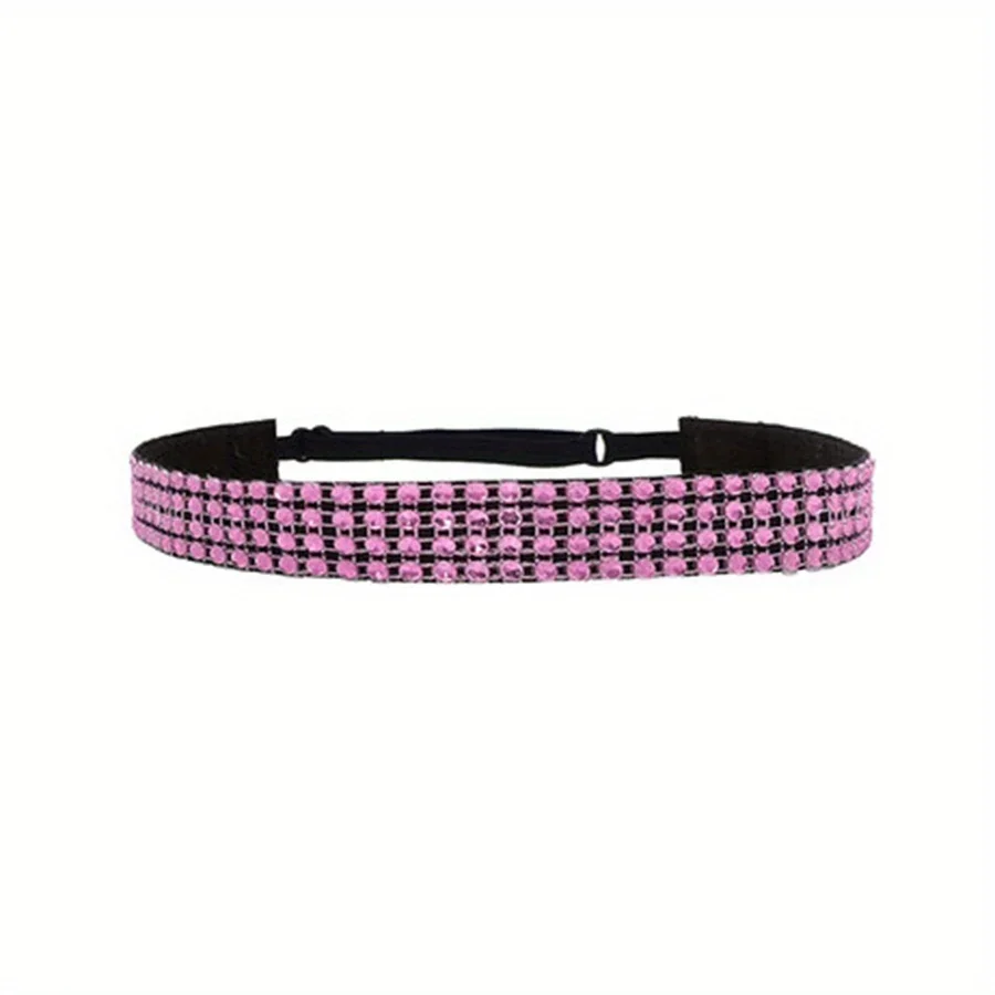 

Diamond Anti Slip Headband for Children Sports Headband for Girls Shiny Elastic Head Band Dance Hair Accessories Wholesale