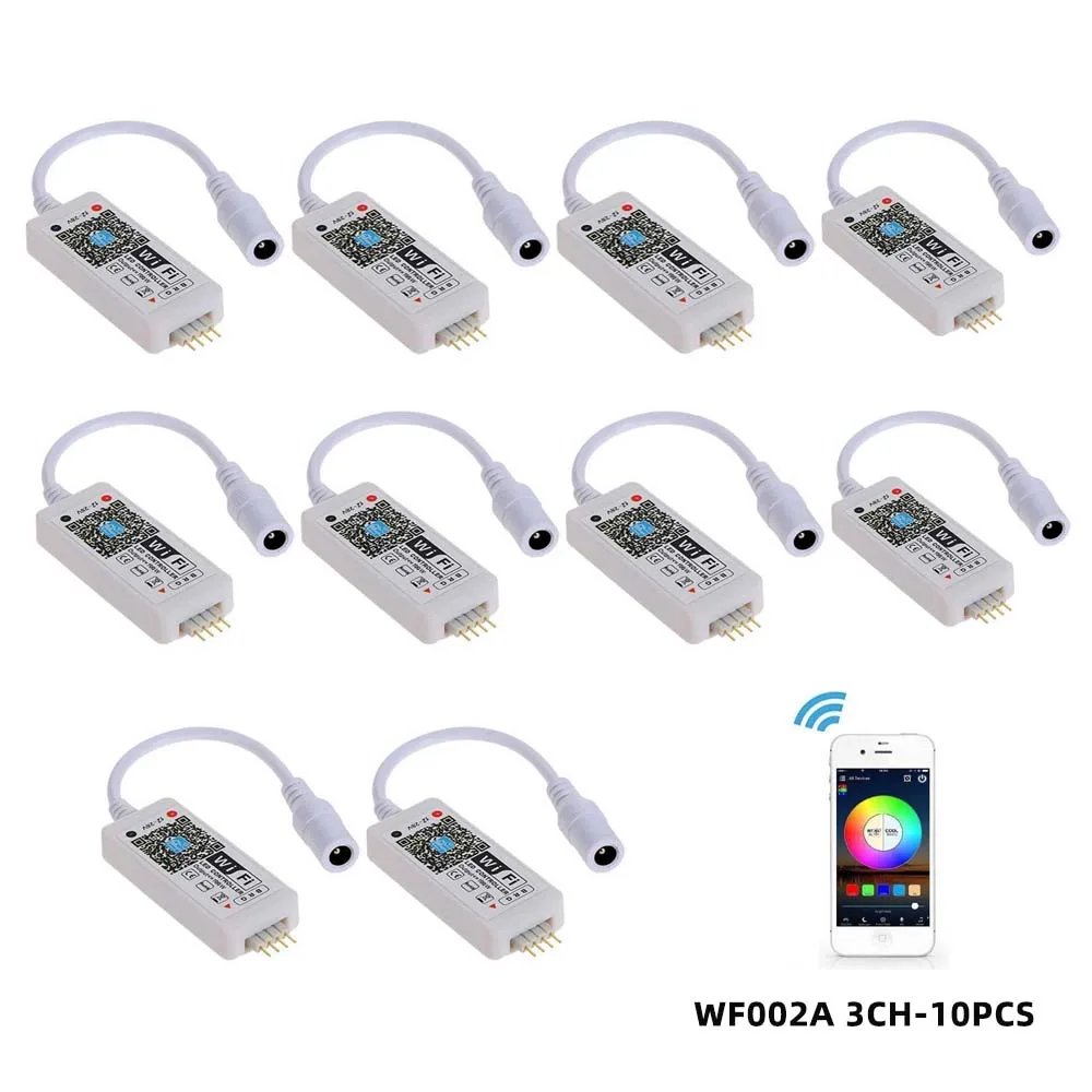

RGB intelligent WIFI controller compatible with Alexa,Google Home, and IFTTT home decoration TV background staircase LED lights