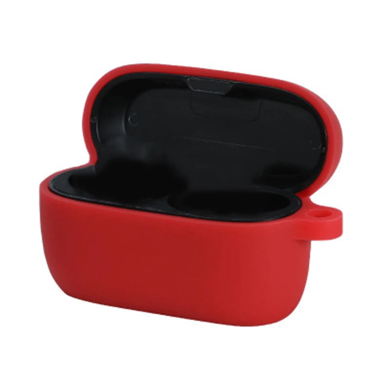 Sport Bluetooth ÉCouteur Couverture ÉCouteur Shell Doux Silicone ÉCouteur Cas pour Jabra Elite 75T Casque Rouge