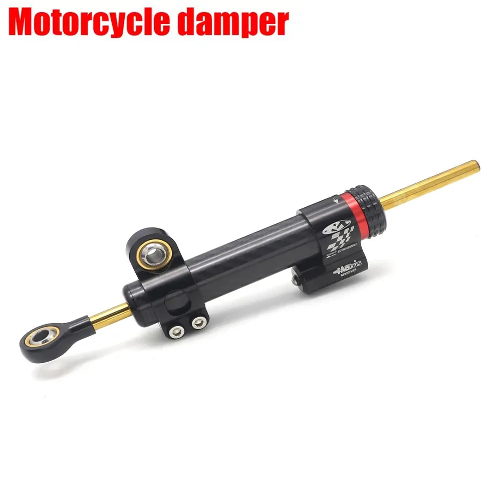 Universal DIMOTIV Matris Adjustable Steering Damper for Kawasaki Ninja 400 300 250 Honda CB650F Yamaha R1 YZF-R3 R25 Tracer