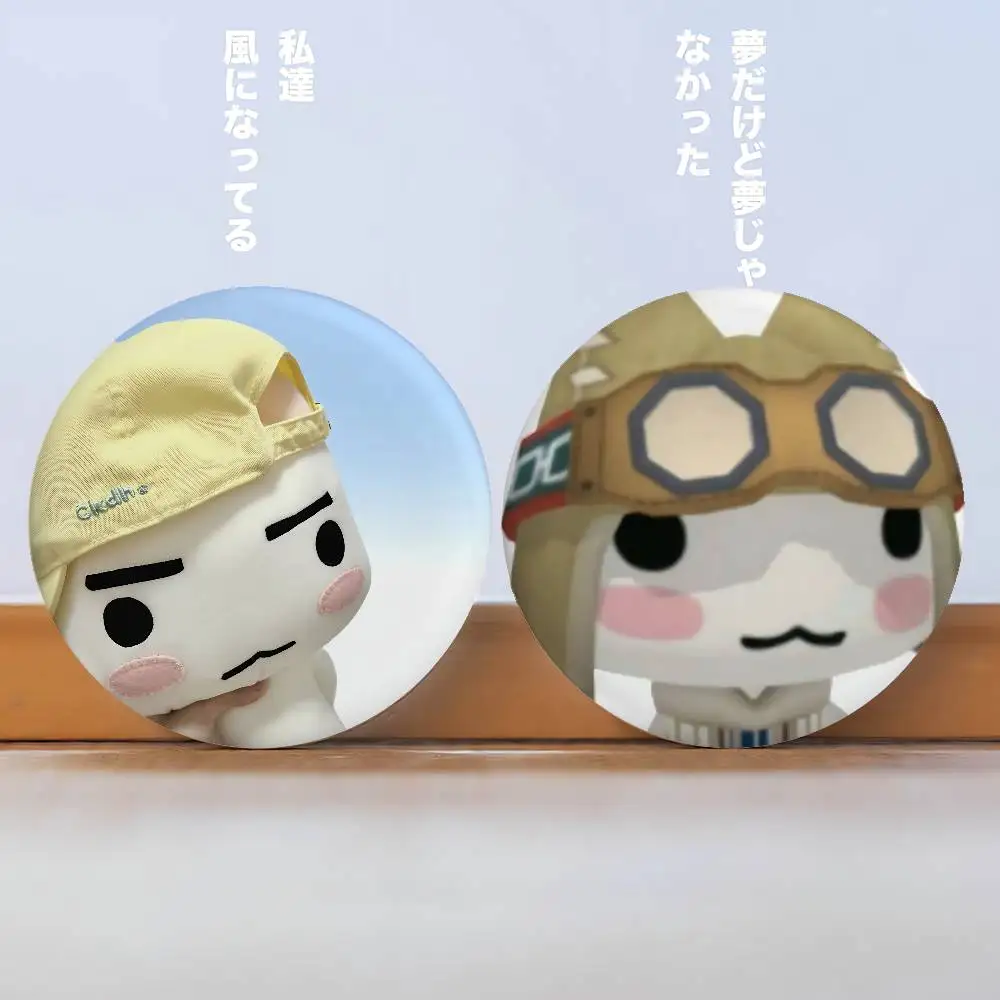 Inoue Toro Badges Peripheral Lapel Pins Tinplate Round Brooch For Shoulder Bag Accessories Souvenir Gifts