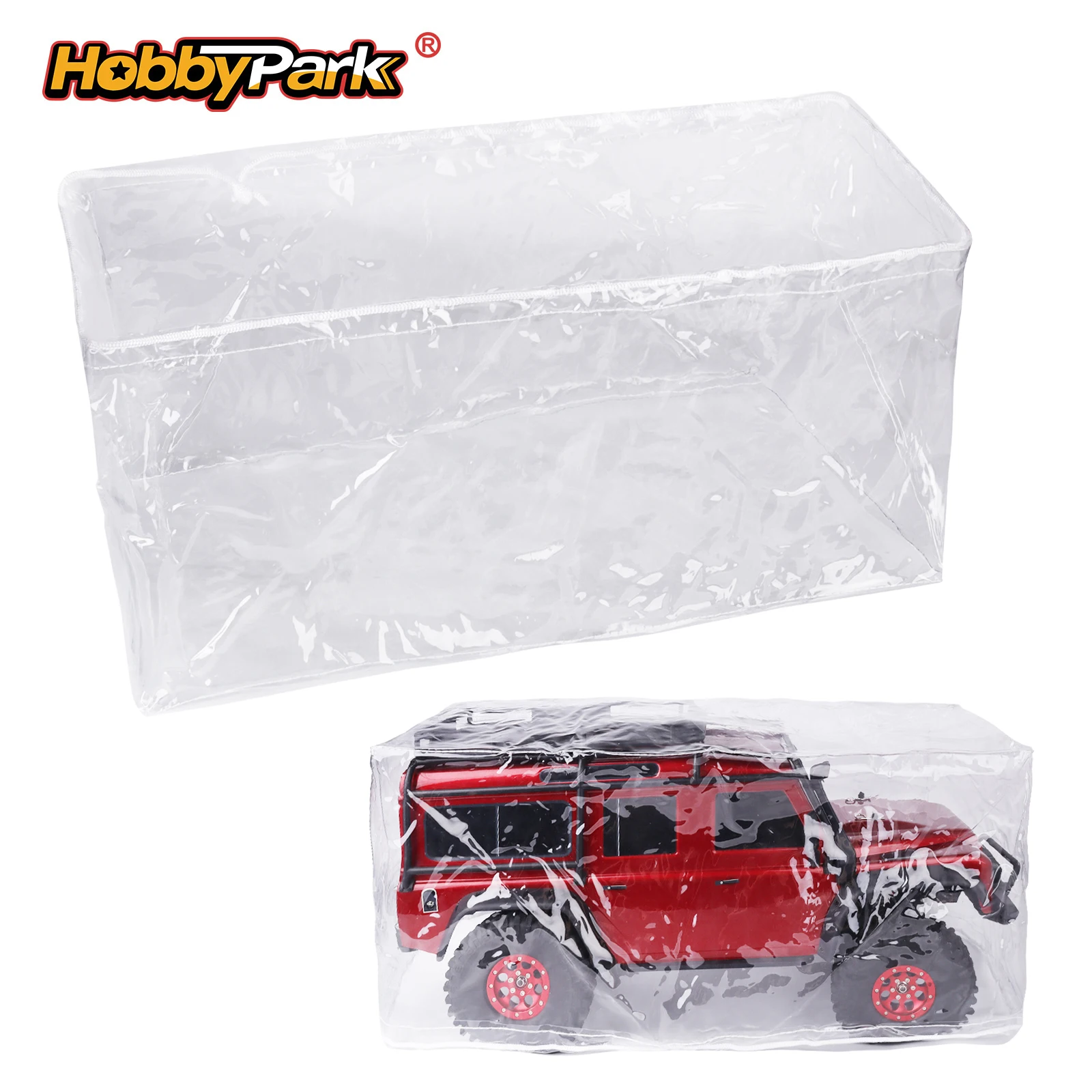 capa-protetora-hobbypark-a-prova-d'Agua-em-pvc-transparente-para-carros-rc-1-10-1-8-protecao-armazenamento-e-exibicao