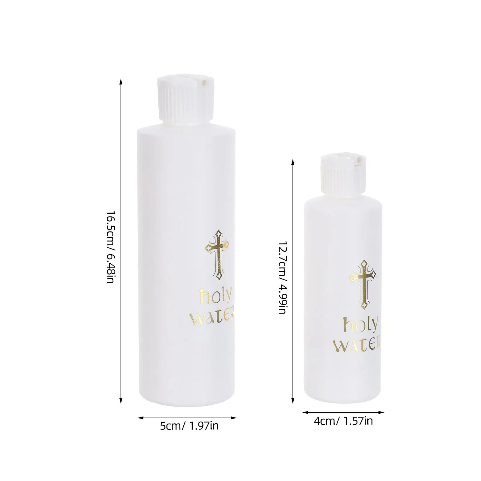 Catholic Holy Water Church Baptism Bottle Glass Halloween Christmas Bottles Holy Water Empty Holy Water Bottle 6PCS