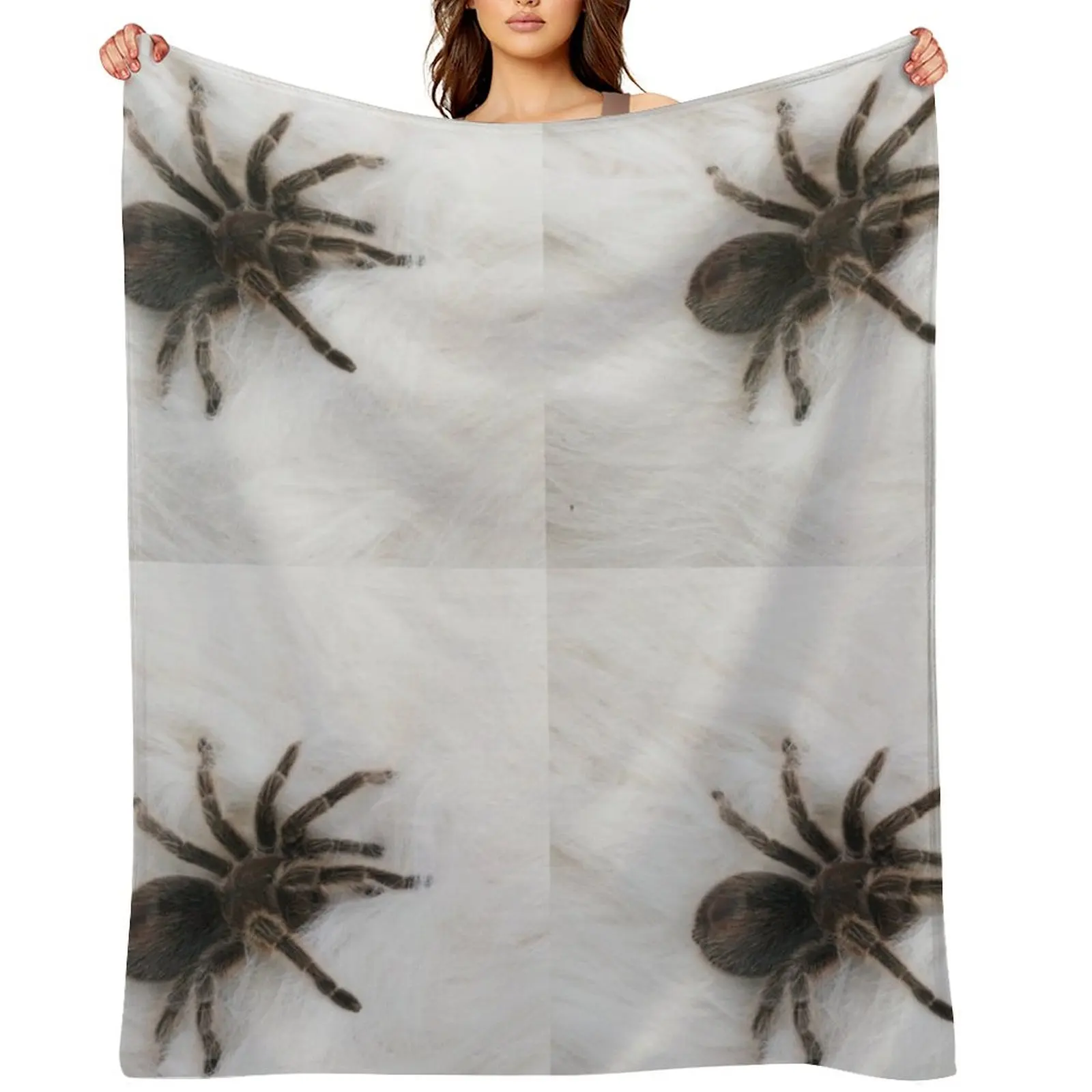 

Tarantula on Fur Throw Blanket For Baby Flannels Beautifuls wednesday Blankets