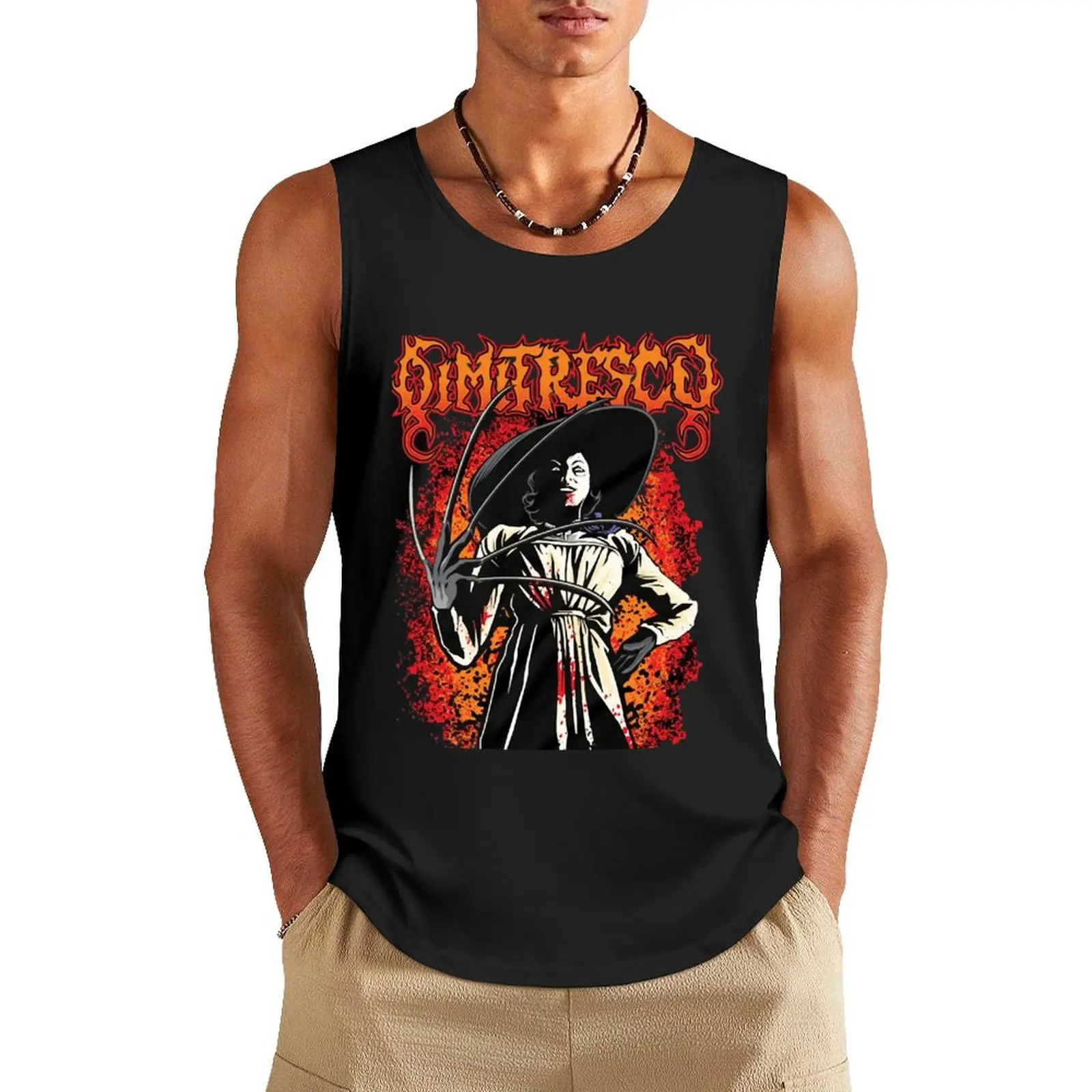 Day Gift Dimitrescu Design Gift For Halloween Tank Top clothing men best selling products Men's sports t-shirt Top