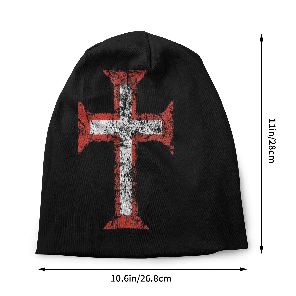 Order Of Christ Cross Templar Christian Knight Templar Bonnet Hat Knit Hat Autumn Winter Street Skullies Beanies Hat Warm Cap