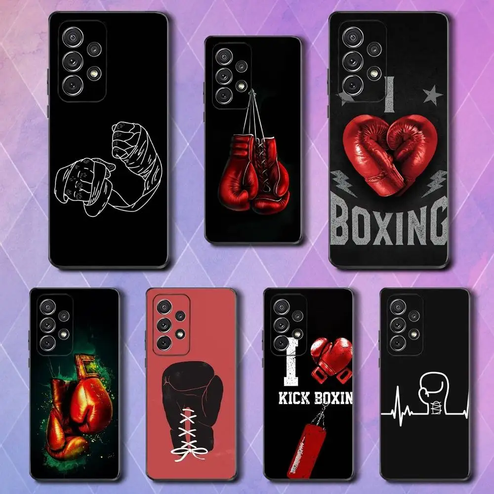 

Gloves Art Boxing Phone Case For Samsung S25,S24,S23,S22,S21,S20,S10,Ultra,Plus,Lite,FE,Soft Silicone Black Cover