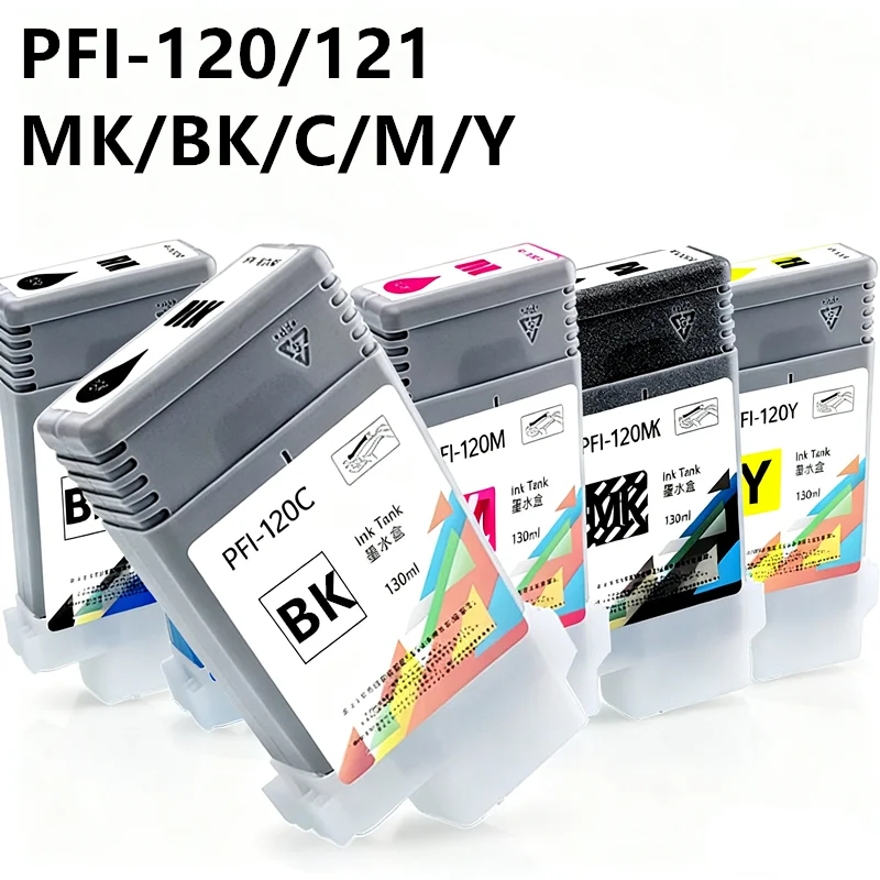 Cartucho de tinta PFI 120 PFI-120 para impresora Canon imagePROGRAF TM-200 TM-205 TM-250 TM-300 TM-305 TM-350 GP-200 GP-300 255 355