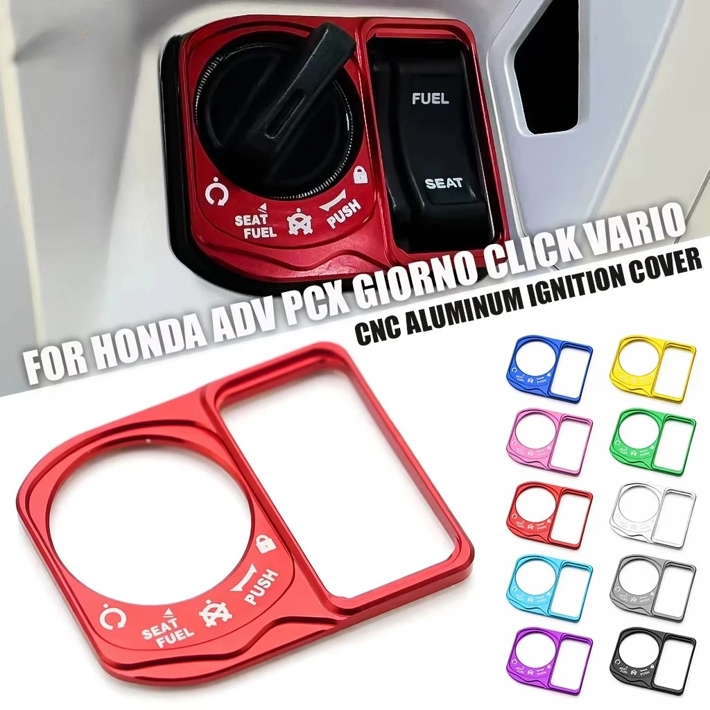 X-CLASS CNC Aluminum Ignition Switch Cover Smart Lock Cap for Honda PCX ADV Click Vario 125 150 160 Giorno 125 Scoopy 2025 2026