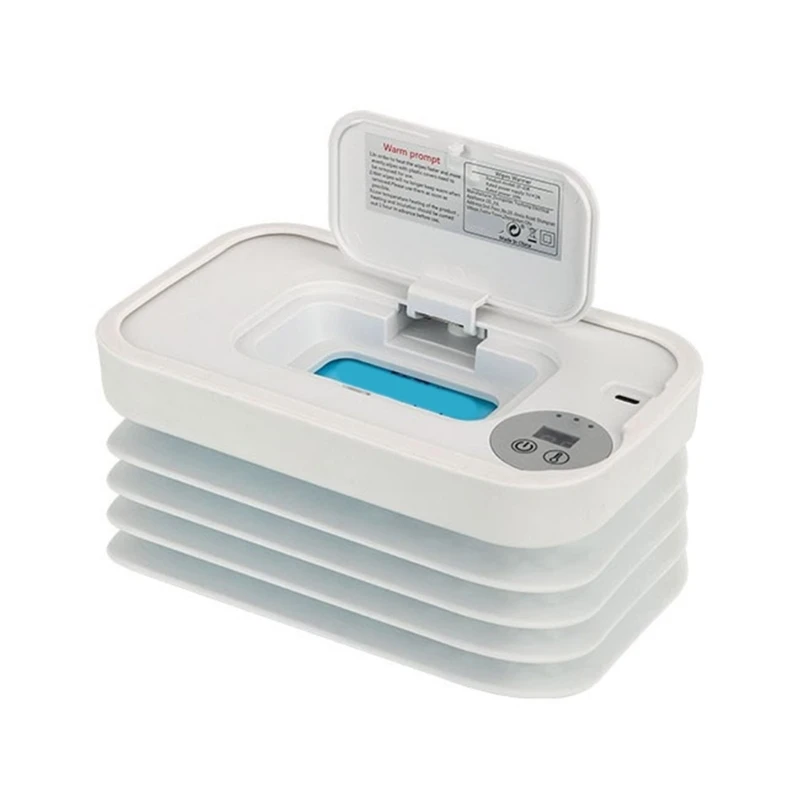 

Складная грелка для детских салфеток с регулируемым контролем температуры, портативная система подогрева салфеток для ухода за младенцами, экономия места