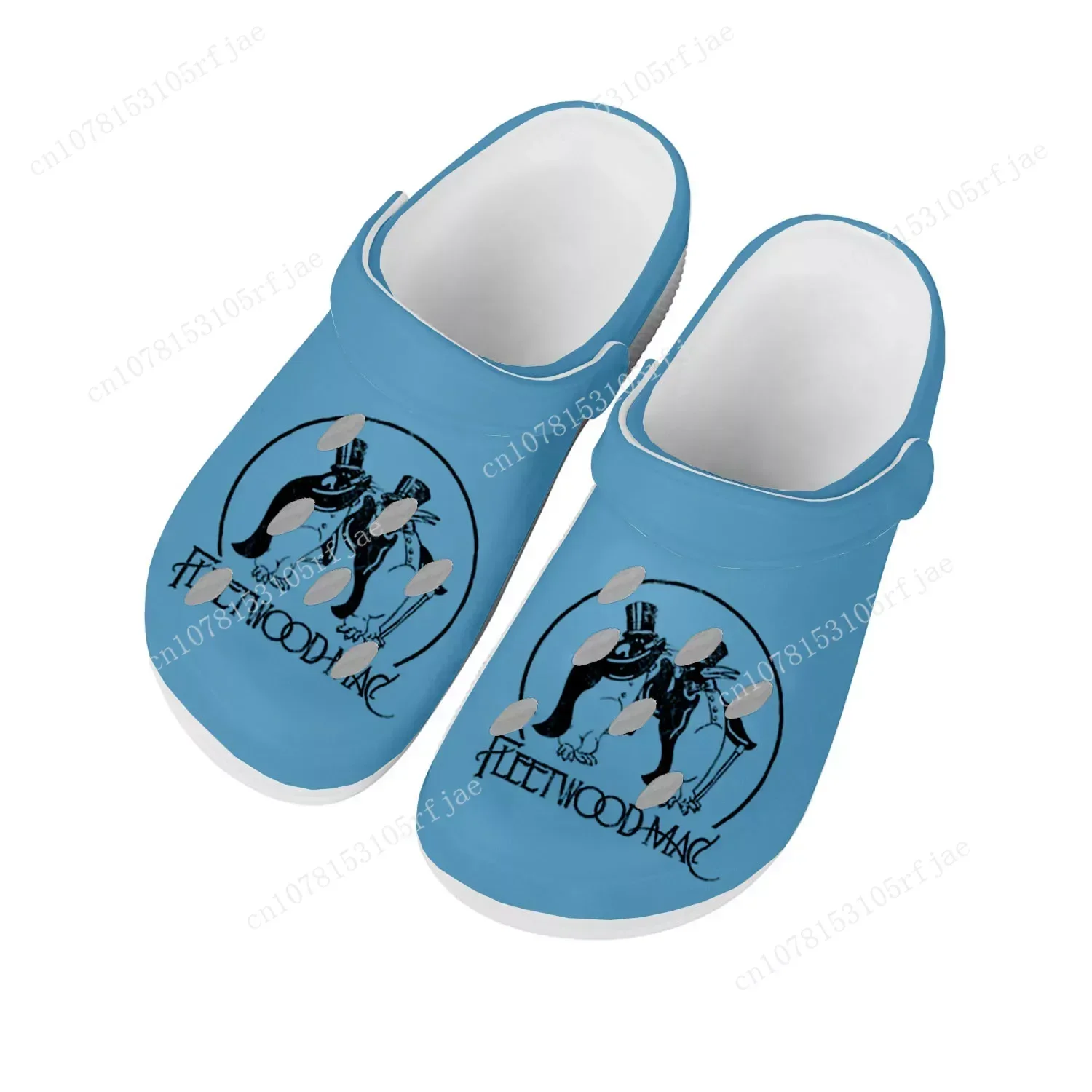 

Fleetwood Mac Pop Rock Band Home Clogs Custom Water Shoes Mens Womens Teenager Shoes Clog Breathable Beach Hole Slippers White