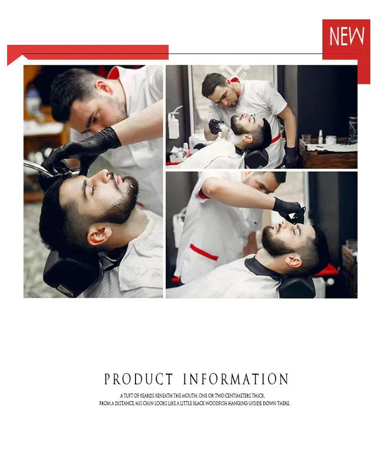Premium Faltbares Friseur-Rasiermesser mit Austauschbarer Klinge, Rasierwerkzeug für Bart, Augenbrauen, Haarschnitt und Trimmen, Professionelles Friseurwerkzeug – Detail 2