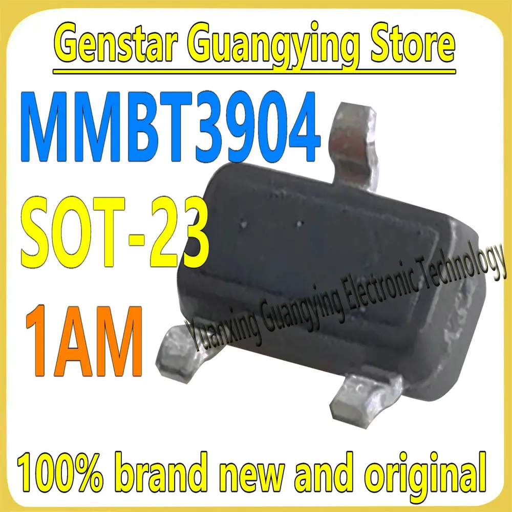 (100 pieces) MMBT3904LT1G LMBT3904LT1G MMBT3904 Markings: 1AM H1A SOT-23 NPN 40V 200mA Bipolar Transistor 100% Brand New