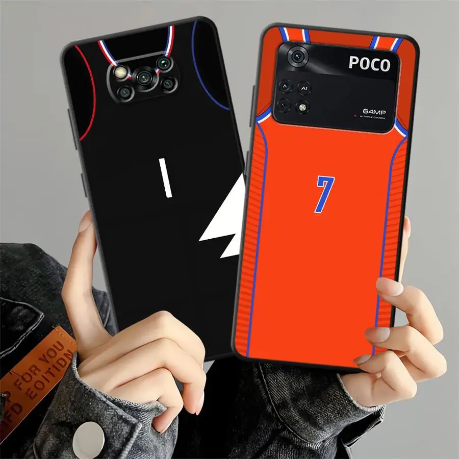 Basketball Digital Design Case for Xiaomi Poco C51 M5 C50 M3 M4 Pro C65 X3 X4 X5 F3 F4 F5 Soft Back Phone Cover
