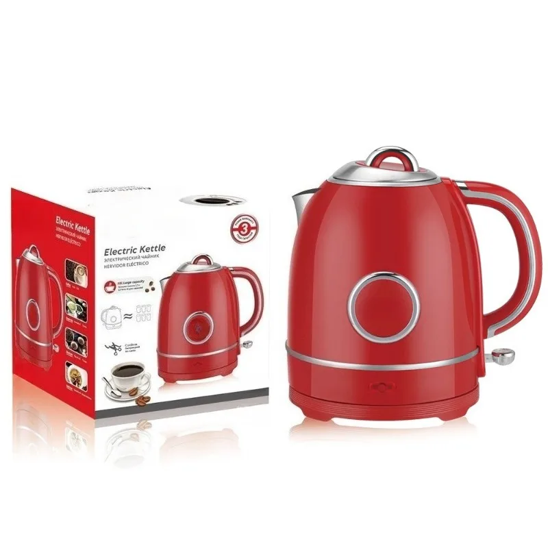 Double Layer Anti-Dry Burning Electric Kettle, EU Exclusive Fast Boil Health Pot for Kitchen Use