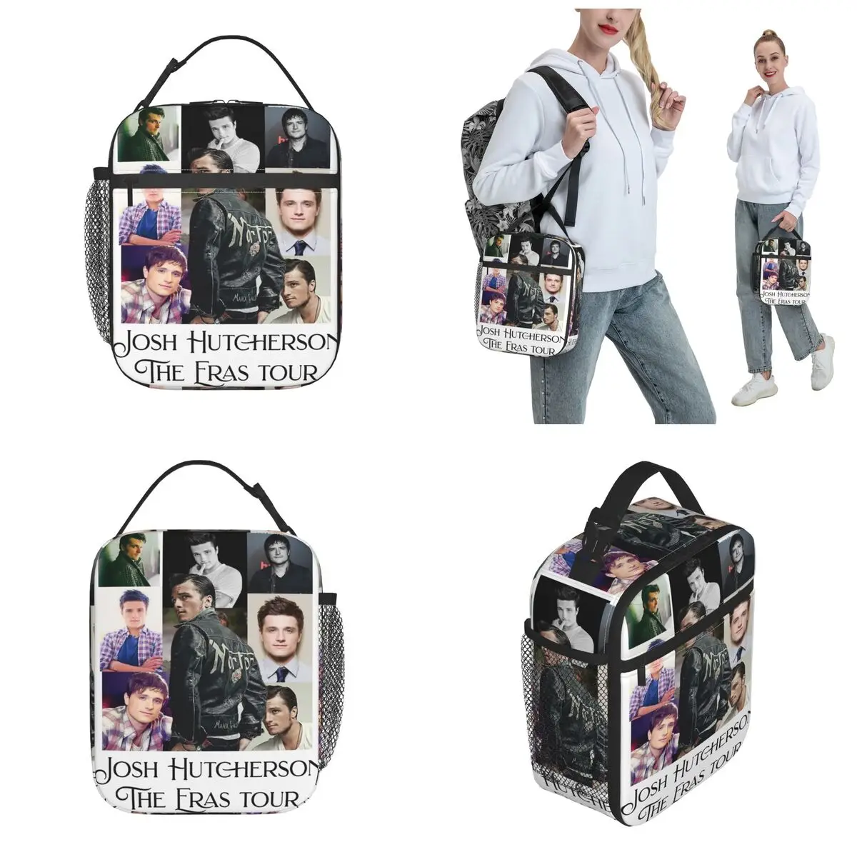 Josh Hutcherson-Sac à lunch isotherme The Eras Tour Merch pour hommes et femmes, boîte à nourriture de travail, portable, décontracté, glacière thermique, boîte à bento