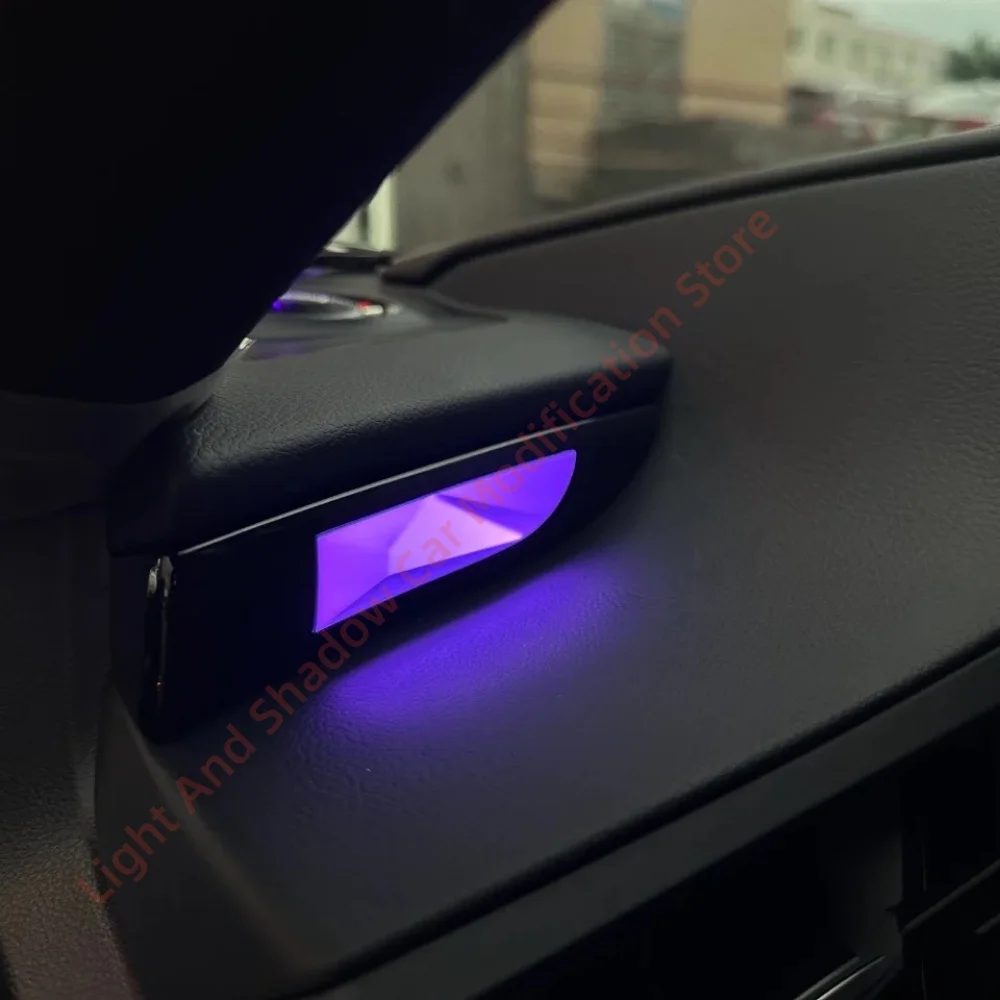 Crystal Atmosphere Lamp with Door Trim for Lexus ES 2018-2025 RHD Interior Lighting Upgrade Car Accessories Luminous Cover Plate