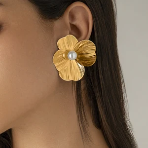 8ベストセールス幾何イヤリング-5