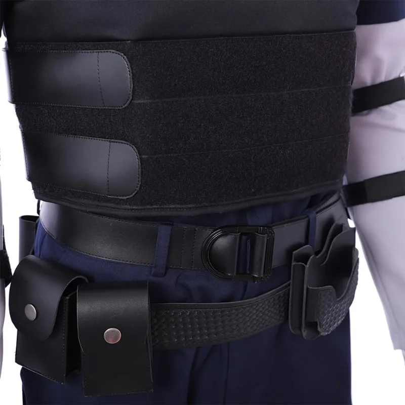 Leon Fãs Cosplay Terno, RE2 Remake Leon Traje, Roupas Halloween