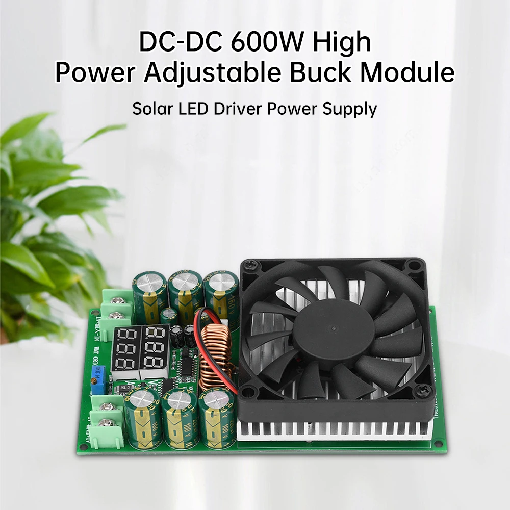 600W 30A DC-DC Step Down Module CV CC Verstelbare Buck Converter 120V 100V 96V 84V Display Solar LED Driver Voeding