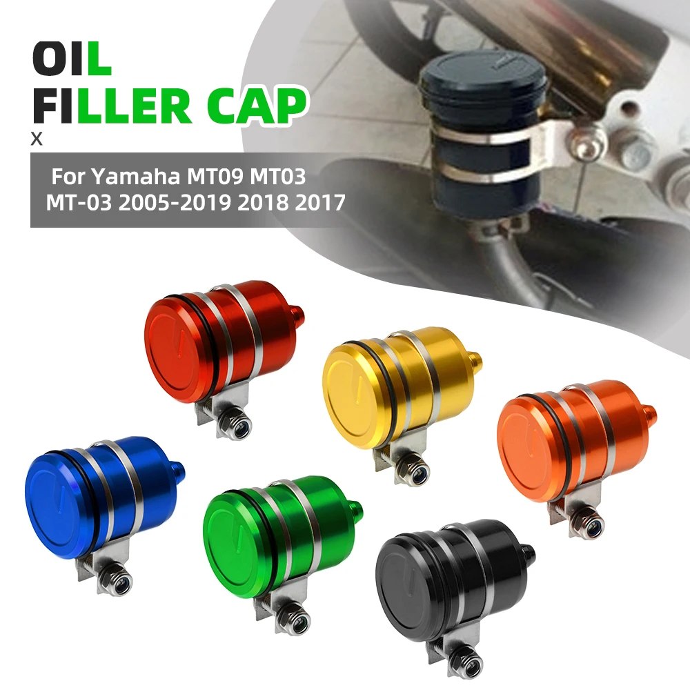 

Motorcycle Brake Cylinder Fluid Reservoir Rear Front Clutch Tank Oil Fluid Cup For Yamaha MT09 MT03 MT-03 2005-2019 2018 2017