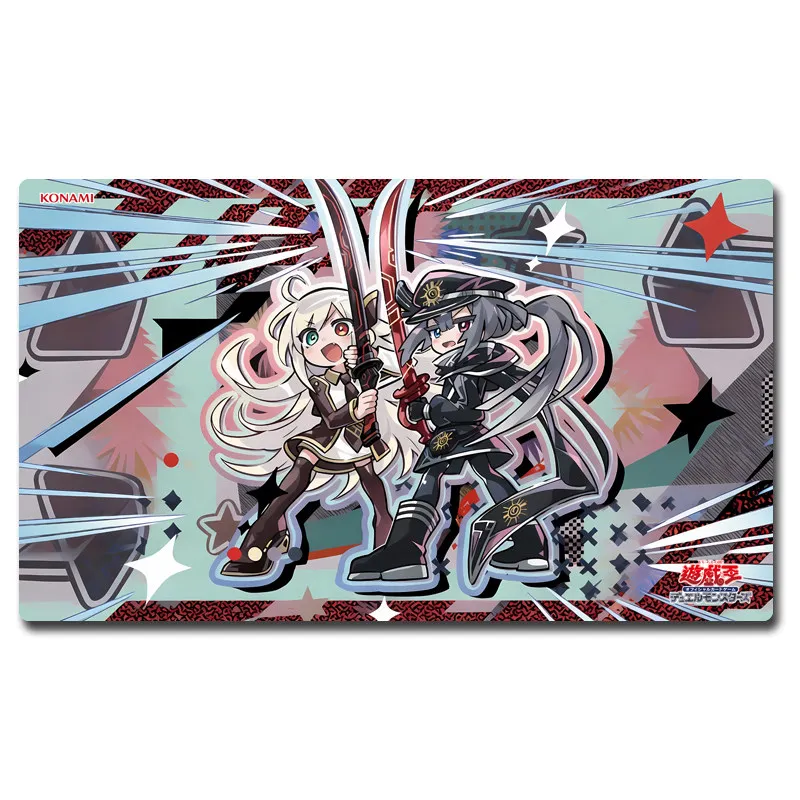 

600X350X2мм DIY Yu-Gi-Oh! Игровой коврик Q Version Sky Striker Ace для карточных боев, для одного игрока, подарок-игрушка