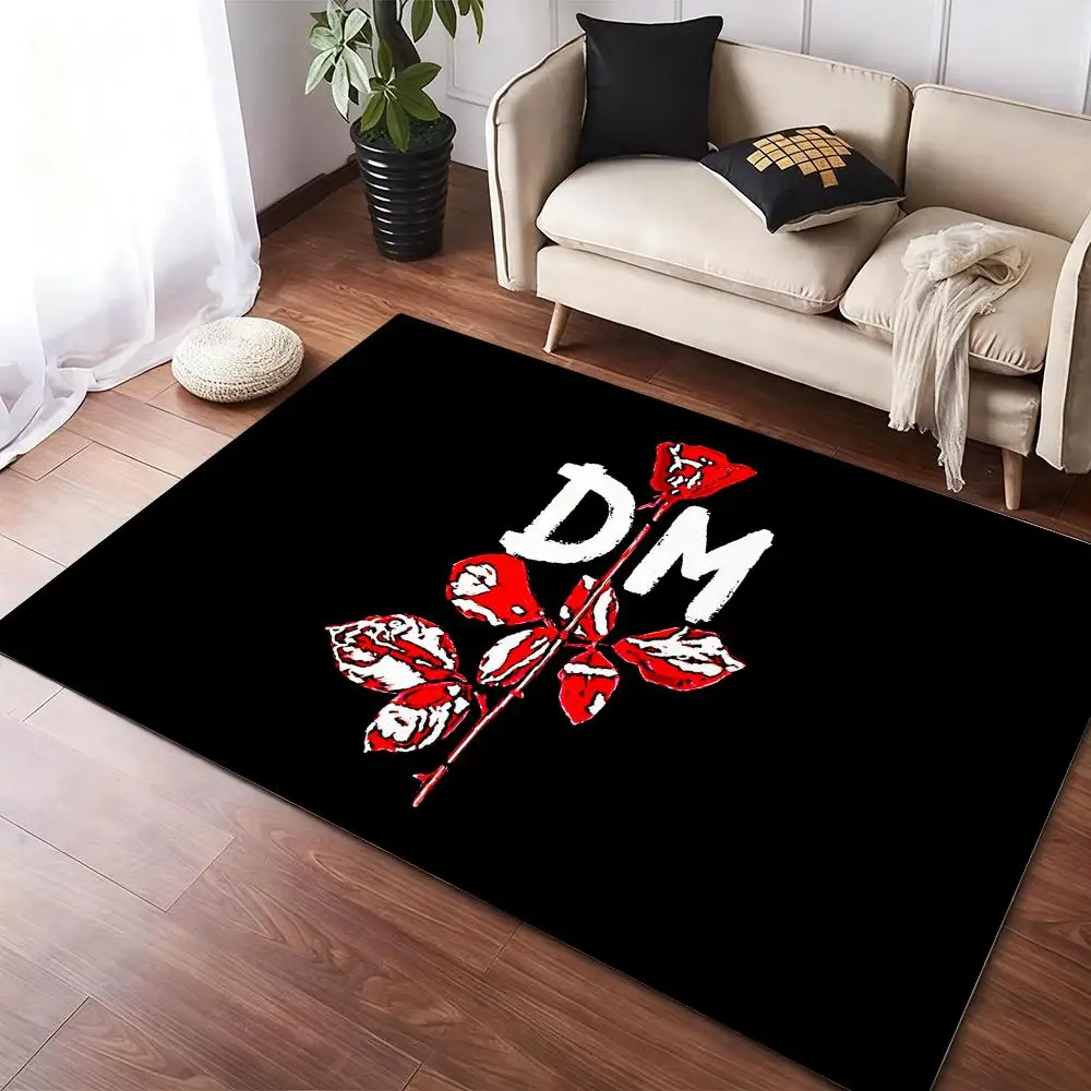 Alfombra de suelo MODE Rock Band D-DEPECHE, alfombras de franela, felpa acogedora, gruesa, suave, cálida, antideslizante, para invierno, sala de estar, uso interior del hogar