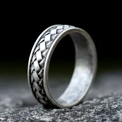 NEW Men's 316L stainless-steel rings Simple VIKING RING for teen fashion Jewelry Gifts free shipping