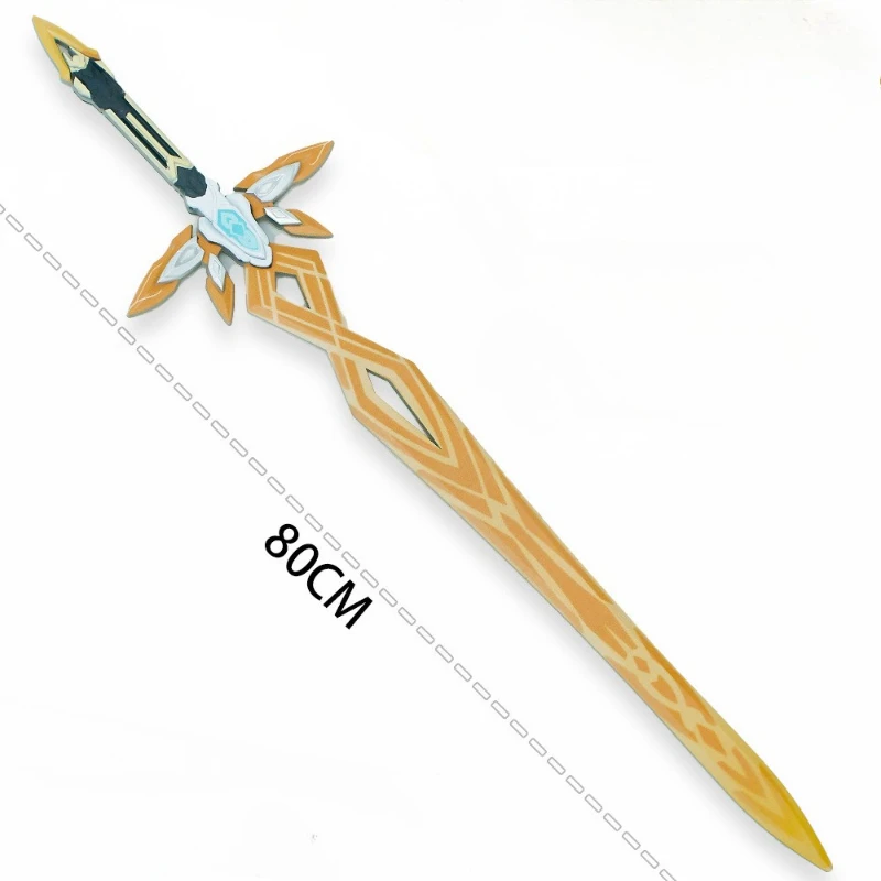 80 ซม.ใหม่เกมฮอนไก สตาร์ เรลสภาพแวดล้อมไฟร์ฟลีฟดาบพลาสติกคอสเพลย์อุปกรณ์ประกอบฉากเครื่องประดับของขวัญวันเกิดของเล่น