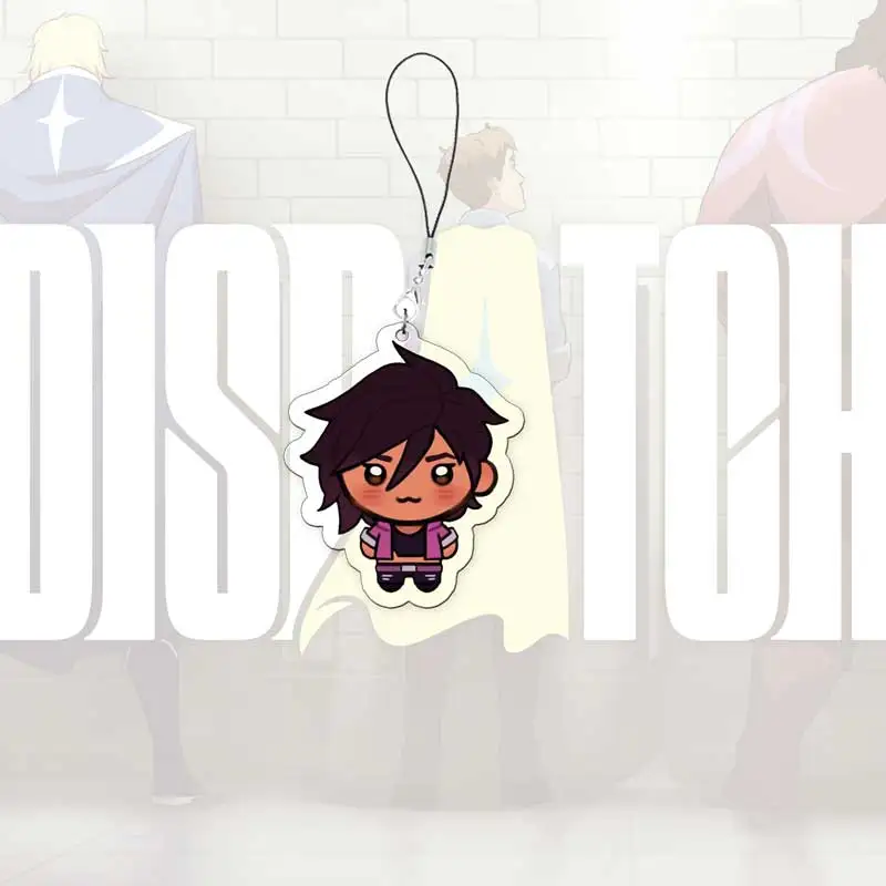 DISPATCH Z-Team الهاتف المحمول سحر الاكريليك قلادة صغيرة السترة روبرت روبرتسون غير مرئية سلسلة هواتف حلقة المشجعين الأصدقاء هدية