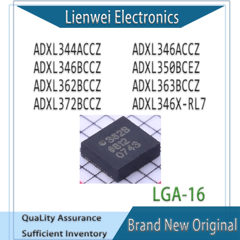 

100% New ADXL344ACCZ ADXL346ACCZ ADXL346BCCZ ADXL346X-RL7 ADXL350BCEZ ADXL362BCCZ ADXL363BCCZ ADXL372BCCZ IC Chipset LGA-16