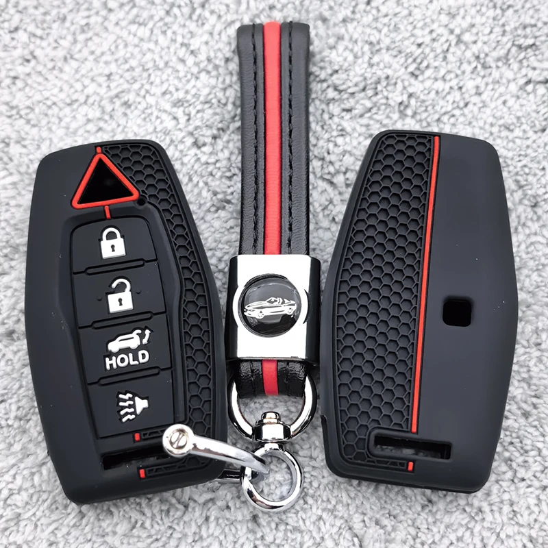 High Quality Silicone Car Key Case Cover for Mitsubishi Outlander 2022 2023 2024 2025 Keychain Control Shell Fob Accessories