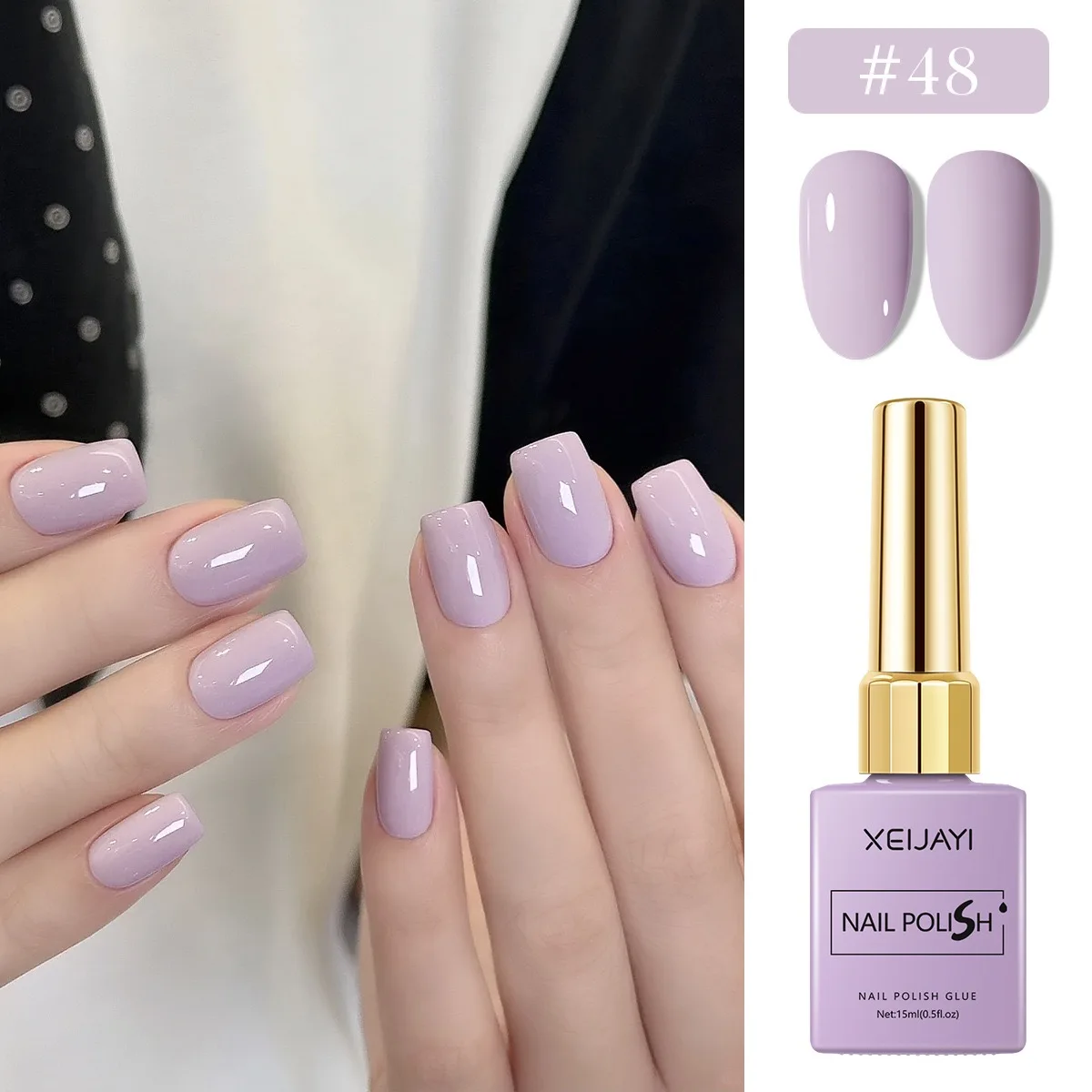 6 ピース/セット 15 ミリリットルジェルネイルポリッシュ 6 色ロマンチックなパープルヌードネイルアートワニスジェルラッカートップコート DIY ネイルアートデザインすべてのための