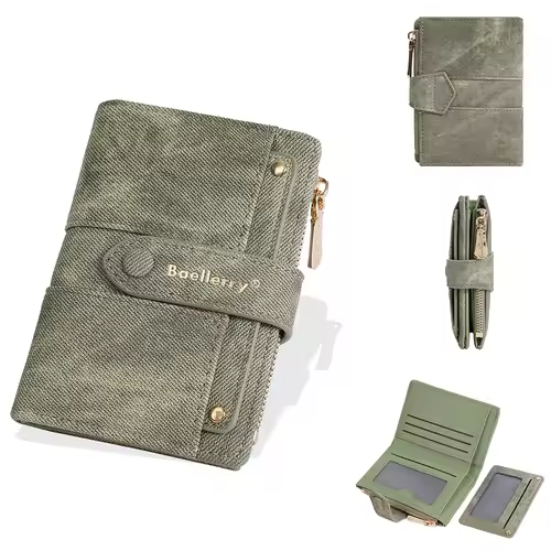 Baellerry New Fashion Women Short Wallets Zipper Coin Bags Top Quality Female Purse Coin Pocket Women's Detachable Card Clip - Image 9
