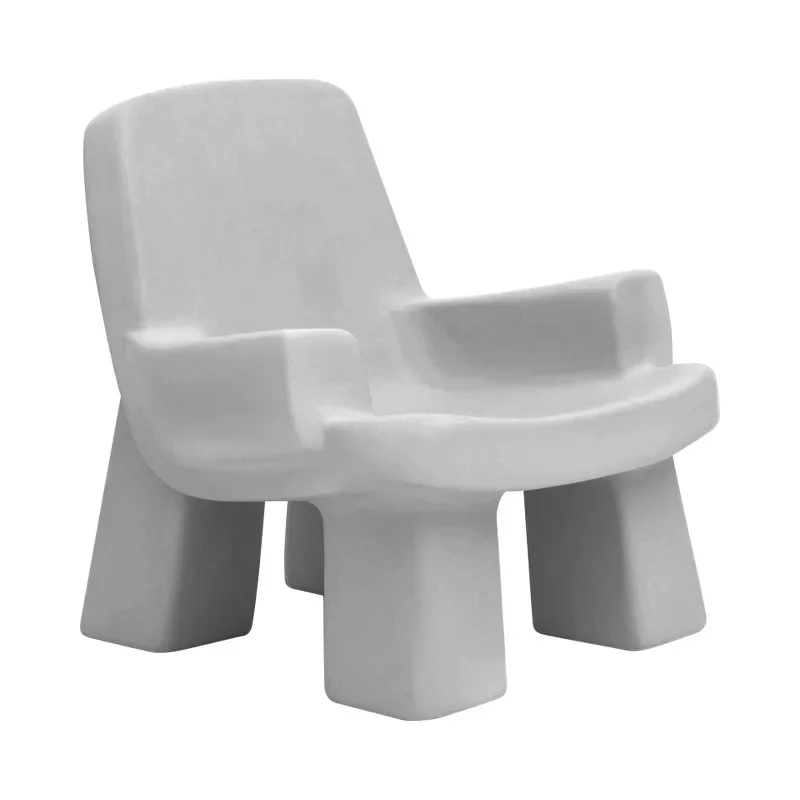 Nordic single sofa chair ins Internet celebrity fiberglass elephant leg chair clothing store medieval wabi sandy wind low stool