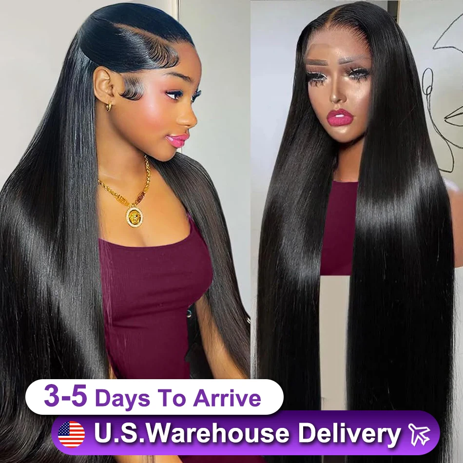 

30 Inch Straight Lace Front Wigs Human Hair 13x6 HD Lace Wigs 200% Density Brazilian Virgin Hair Glueless Wigs for Black Women
